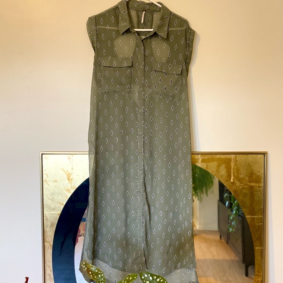 FREE PEOPLE SHEER MIDI TANK DRESS
US SIZE L - Picture 1 of 6